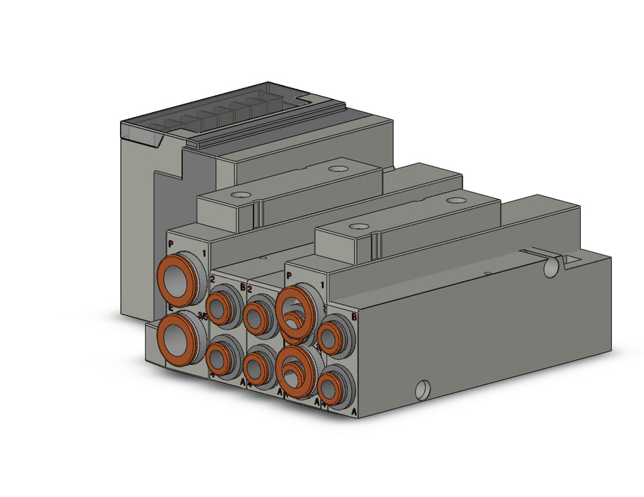 SS5V2-10S3QD-04US-N7 SS5V 04 Station Manifold, Tie-Rod Base