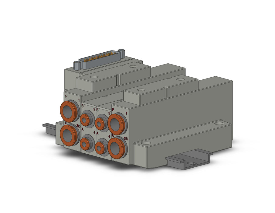 SS5V2-16FD1-02B-C4 SS5V 02 Station Manifold, Cassette Base