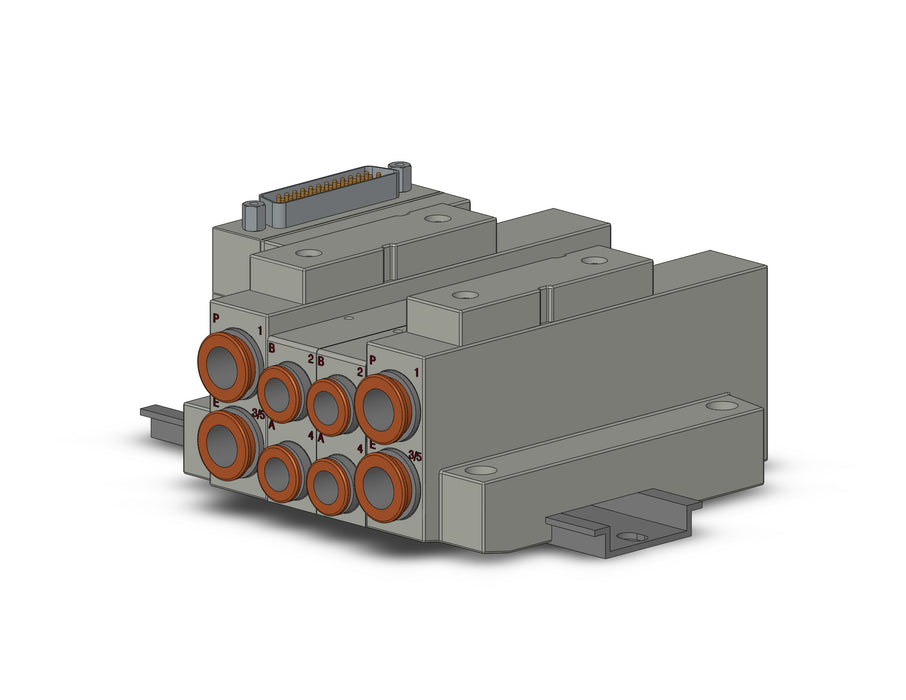 SS5V2-16FD1-02B-C8 SS5V 02 Station Manifold, Cassette Base