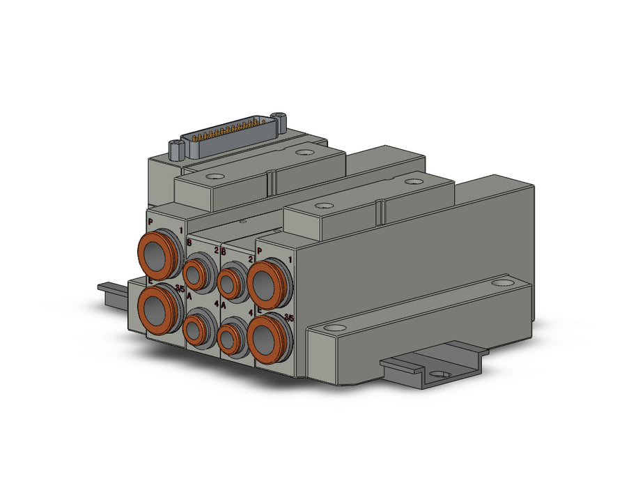 SS5V2-16FD1-02B-N7 SS5V 02 Station Manifold, Cassette Base