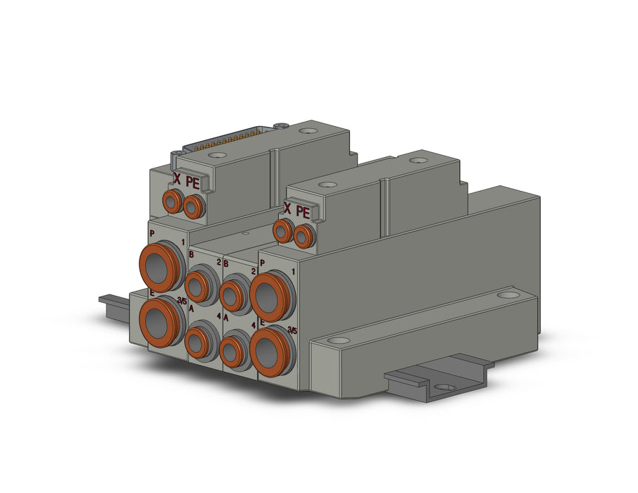 SS5V2-16FD1-02BR-N7 SS5V 02 Station Manifold, Cassette Base