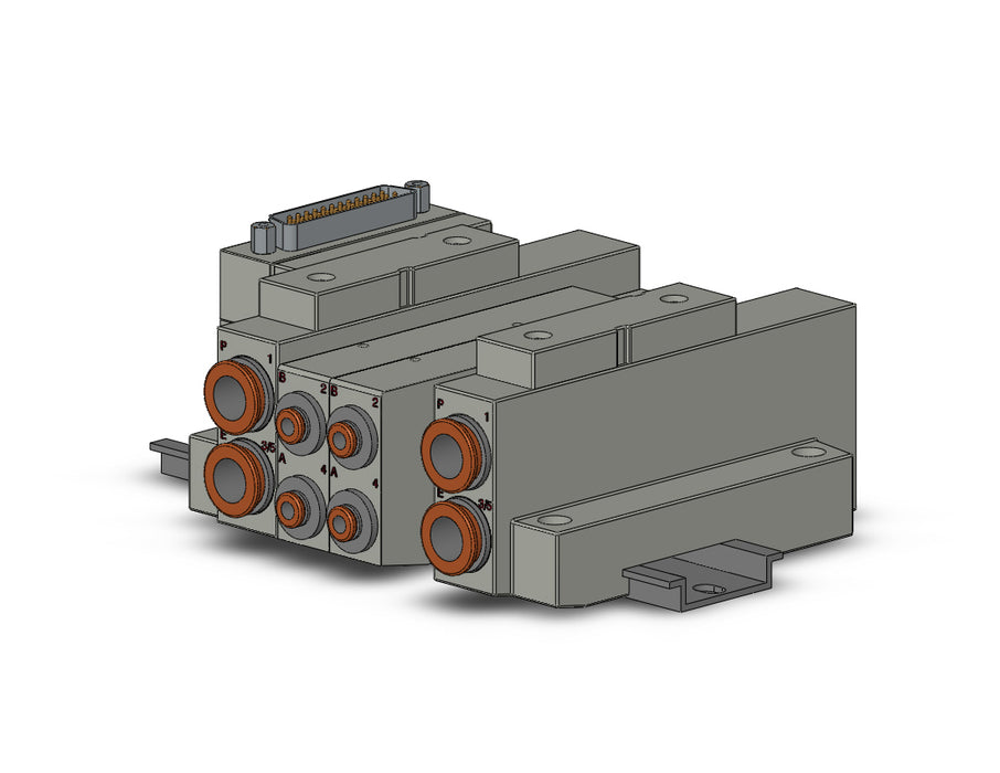 SS5V2-16FD1-03B-N3 SS5V 03 Station Manifold, Cassette Base