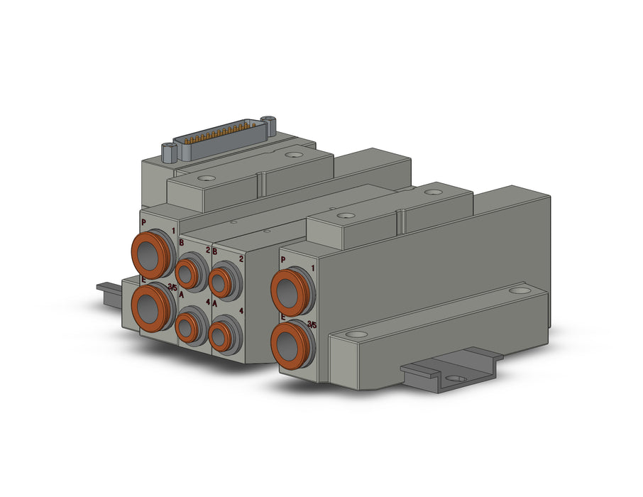 SS5V2-16FD1-03B-N7 SS5V 03 Station Manifold, Cassette Base