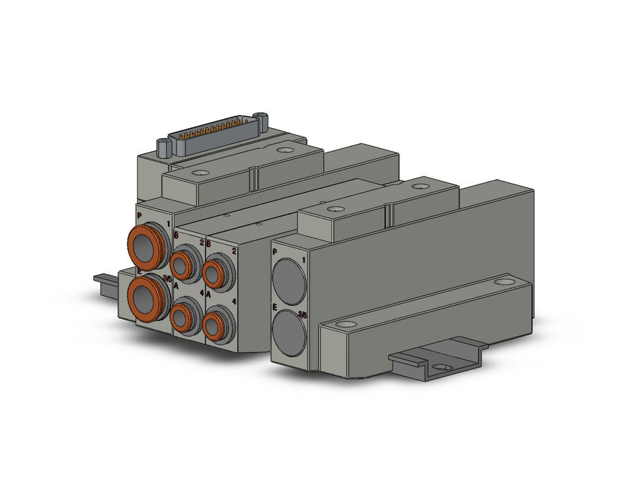 SS5V2-16FD1-03D-N7 SS5V 03 Station Manifold, Cassette Base