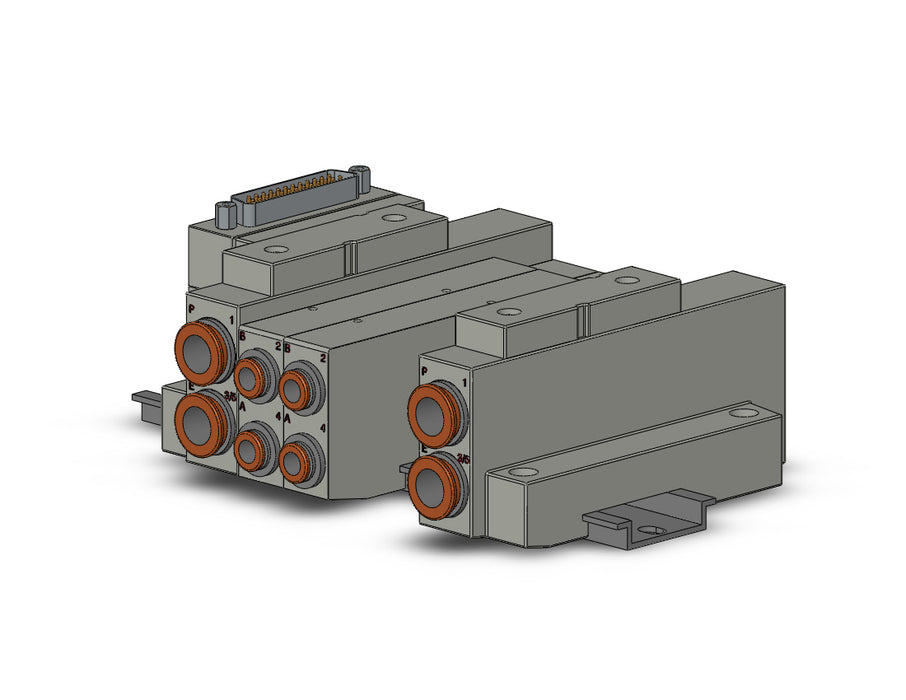 SS5V2-16FD1-04B-N7 SS5V 04 Station Manifold, Cassette Base