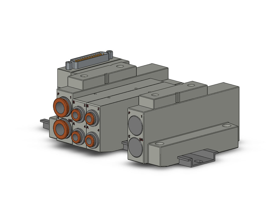 SS5V2-16FD1-04D-N7 SS5V 04 Station Manifold, Cassette Base