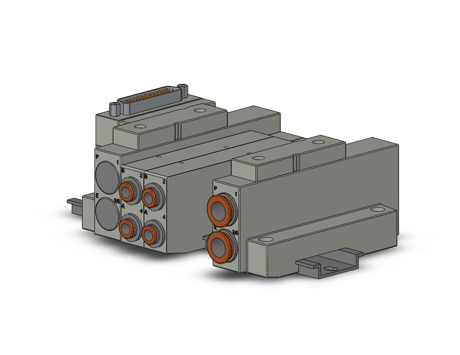 SS5V2-16FD1-04U-C6 SS5V 04 Station Manifold, Cassette Base