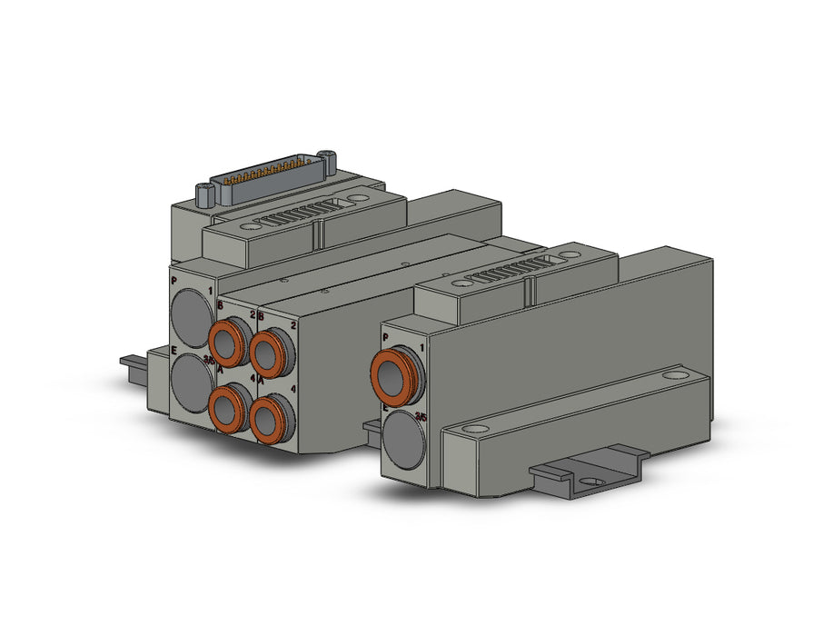 SS5V2-16FD1-04US-C8 SS5V 04 Station Manifold, Cassette Base