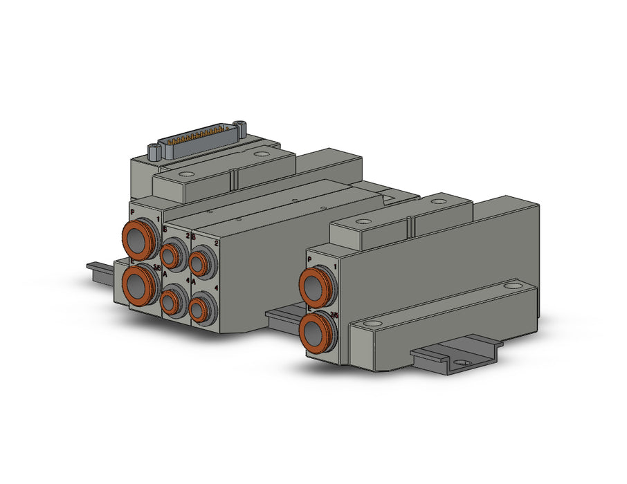 SS5V2-16FD1-05B-C6 SS5V 05 Station Manifold, Cassette Base