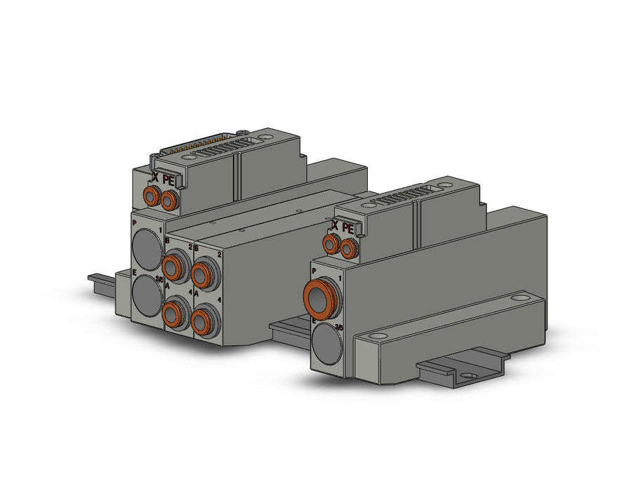 SS5V2-16FD1-05URS-N7 SS5V 05 Station Manifold, Cassette Base