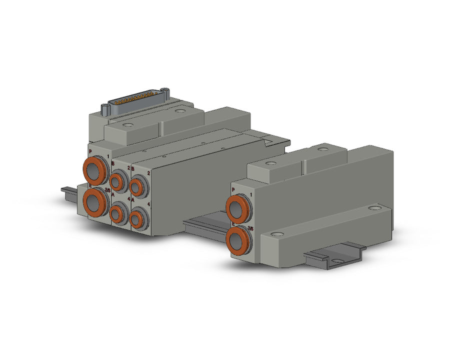 SS5V2-16FD1-06B-C6 SS5V 06 Station Manifold, Cassette Base
