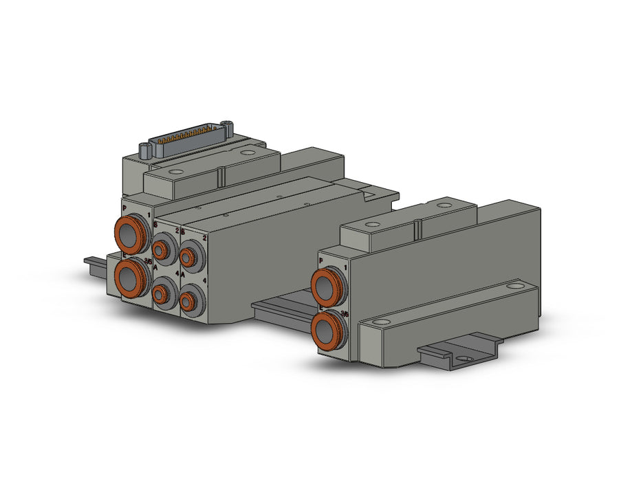 SS5V2-16FD1-06B-N3 SS5V 06 Station Manifold, Cassette Base