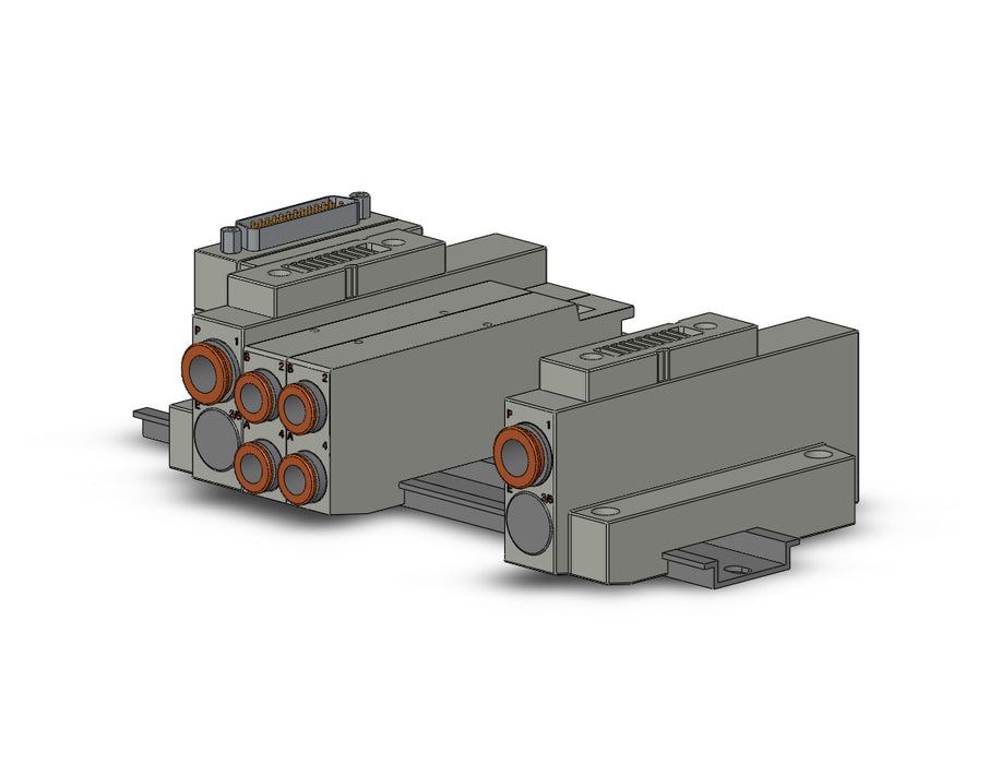 SS5V2-16FD1-06BS-C8 SS5V 06 Station Manifold, Cassette Base