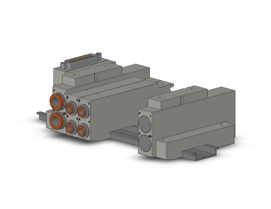 SS5V2-16FD1-06D-C6 SS5V 06 Station Manifold, Cassette Base