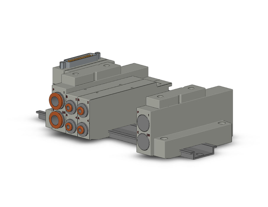 SS5V2-16FD1-06D-N3 SS5V 06 Station Manifold, Cassette Base