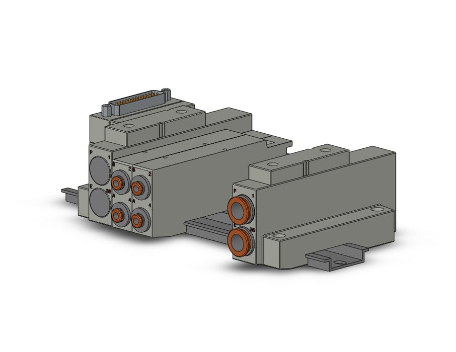 SS5V2-16FD1-06U-N3 SS5V 06 Station Manifold, Cassette Base