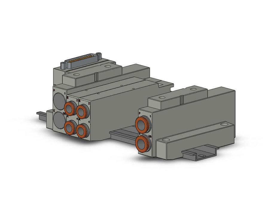 SS5V2-16FD1-06U-N9 SS5V 06 Station Manifold, Cassette Base