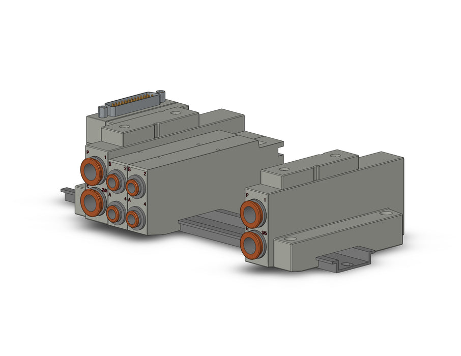 SS5V2-16FD1-07B-C6 SS5V 07 Station Manifold, Cassette Base