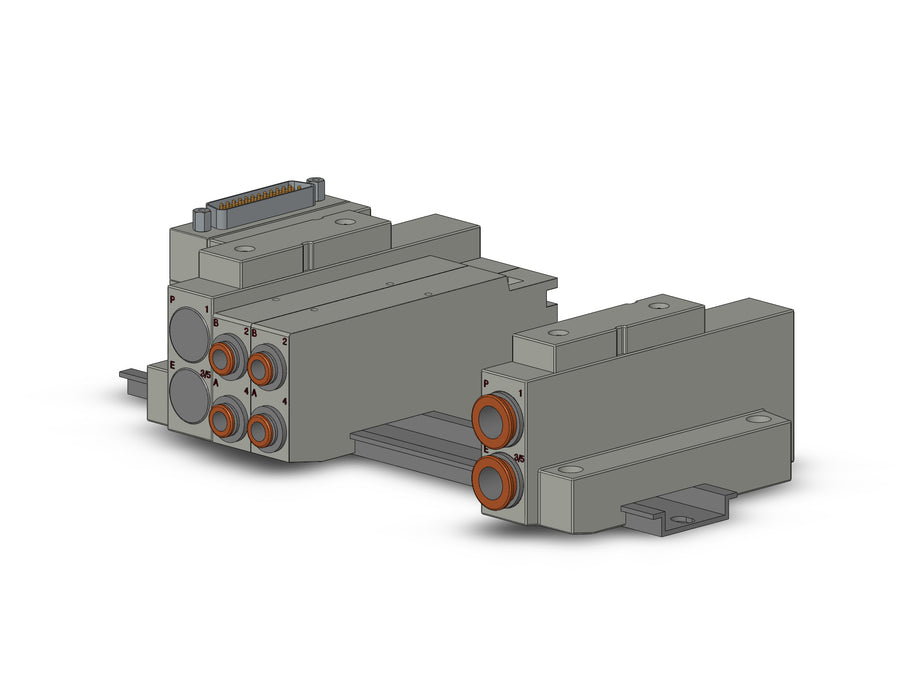 SS5V2-16FD1-07U-C6 SS5V 07 Station Manifold, Cassette Base