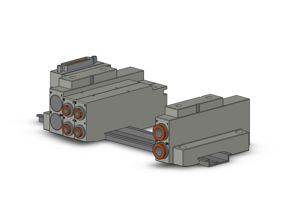 SS5V2-16FD1-08U-C6 SS5V 08 Station Manifold, Cassette Base