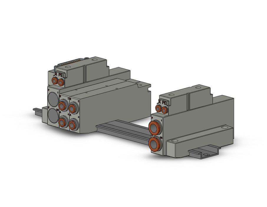 SS5V2-16FD1-09UR-C6 SS5V 09 Station Manifold, Cassette Base