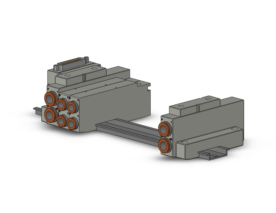 SS5V2-16FD1-10B-C8 SS5V 10 Station Manifold, Cassette Base