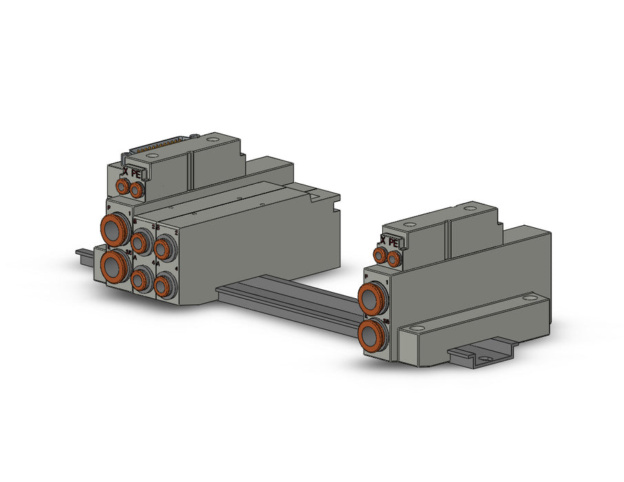 SS5V2-16FD1-10BR-N7 SS5V 10 Station Manifold, Cassette Base