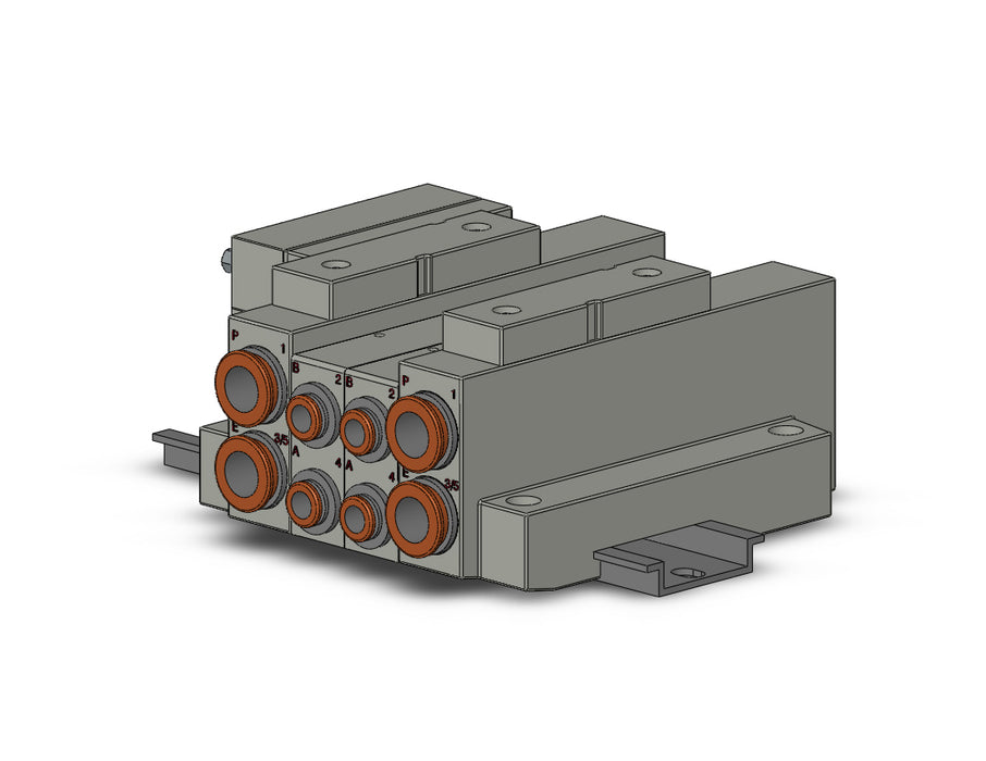 SS5V2-16FD2-02B-C6 SS5V 02 Station Manifold, Cassette Base