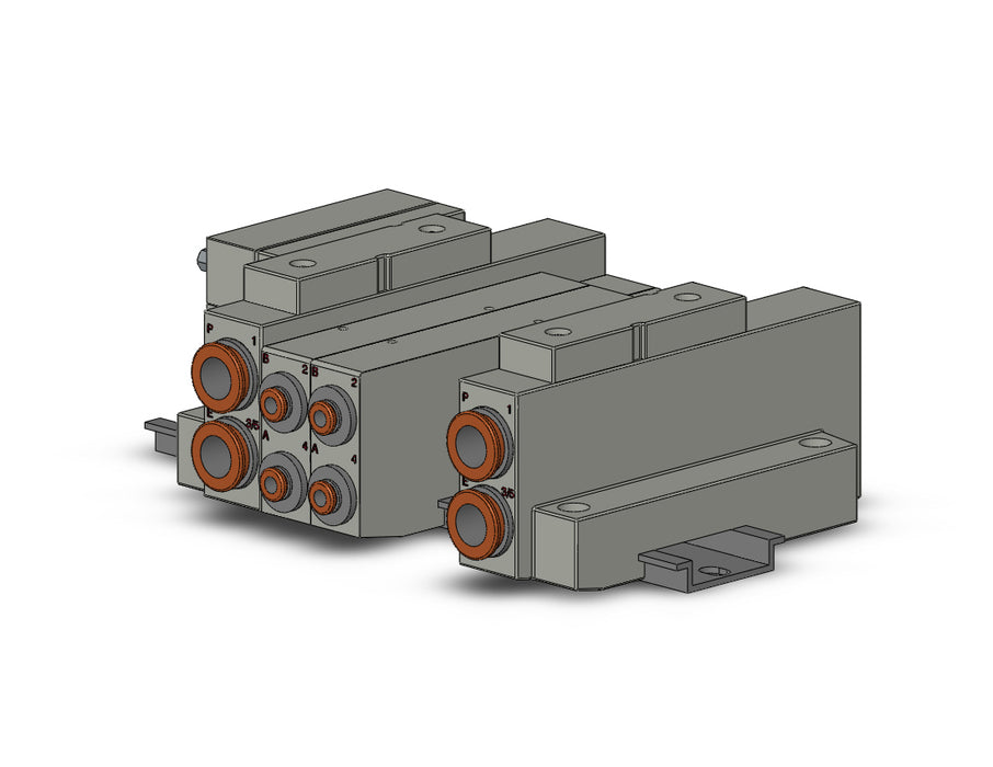 SS5V2-16FD2-04B-N3 SS5V 04 Station Manifold, Cassette Base