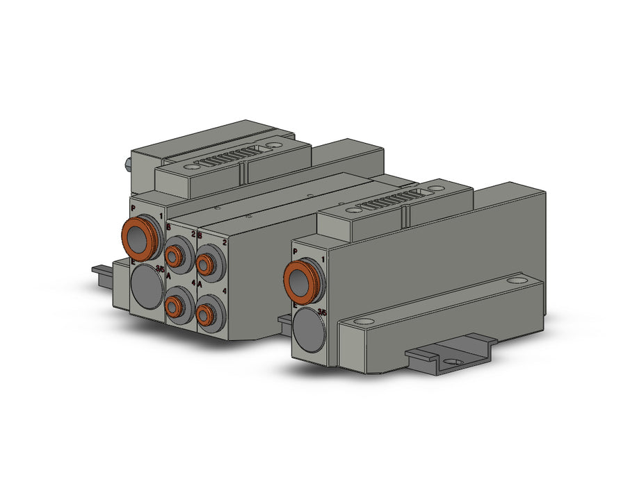 SS5V2-16FD2-04BS-N3 SS5V 04 Station Manifold, Cassette Base