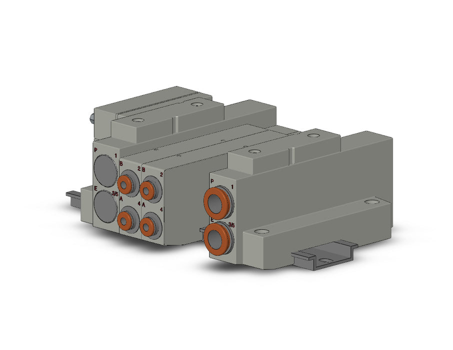 SS5V2-16FD2-04U-C4 SS5V 04 Station Manifold, Cassette Base