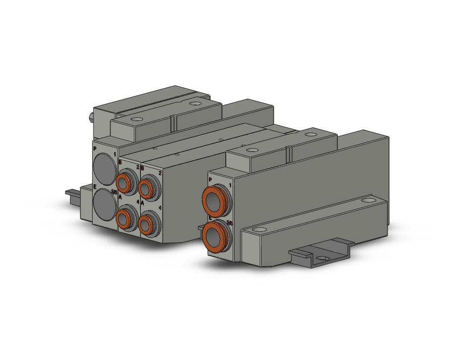 SS5V2-16FD2-04U-N7 SS5V 04 Station Manifold, Cassette Base