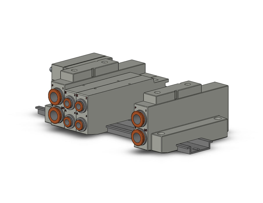 SS5V2-16FD2-06B-N7 SS5V 06 Station Manifold, Cassette Base