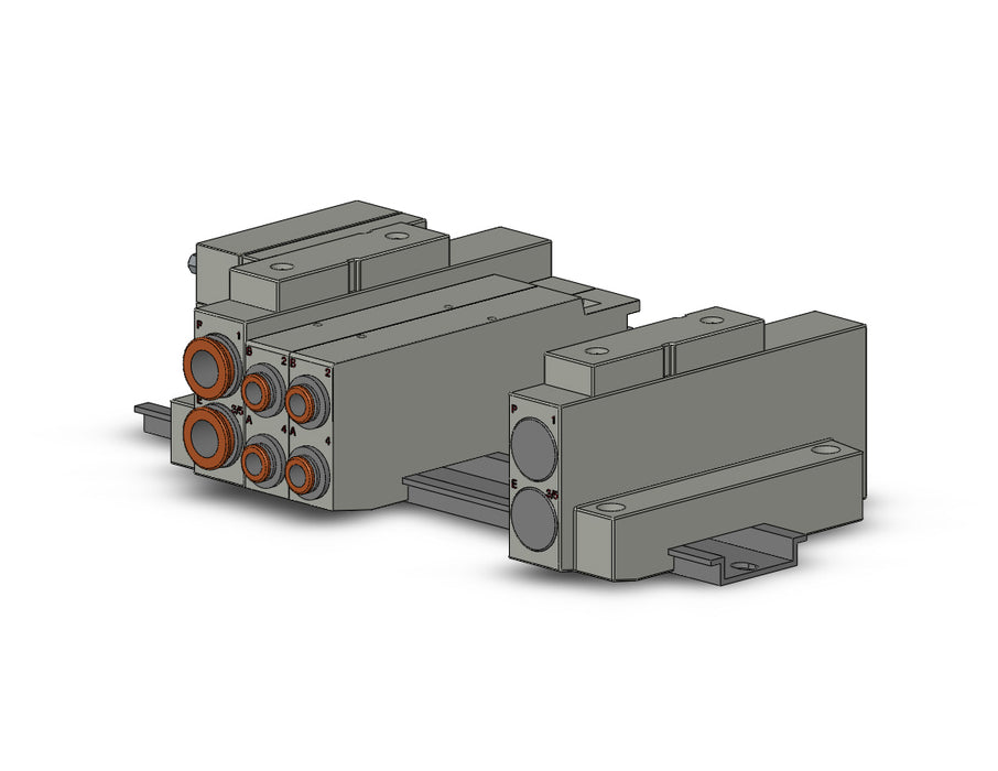 SS5V2-16FD2-06D-C6 SS5V 06 Station Manifold, Cassette Base