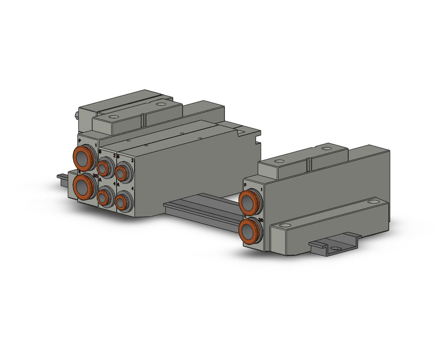 SS5V2-16FD2-08B-C6 SS5V 08 Station Manifold, Cassette Base