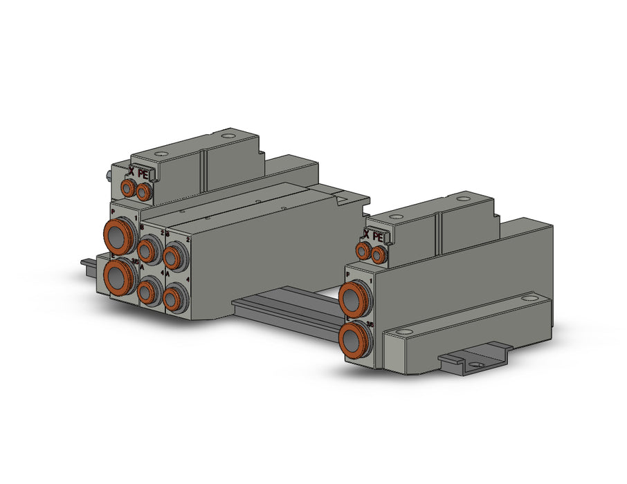 SS5V2-16FD2-08BR-N7 SS5V 08 Station Manifold, Cassette Base