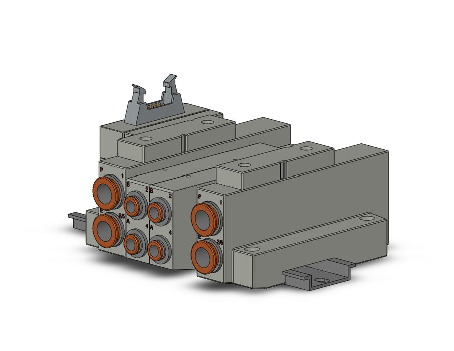 SS5V2-16PHD1-03B-C6 SS5V 03 Station Manifold, Cassette Base
