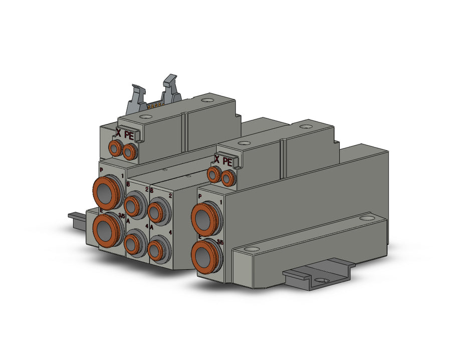 SS5V2-16PHD1-03BR-C6 SS5V 03 Station Manifold, Cassette Base