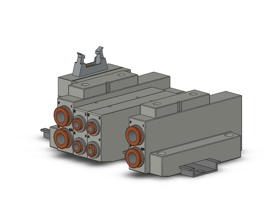 SS5V2-16PHD1-04B-C6 SS5V 04 Station Manifold, Cassette Base