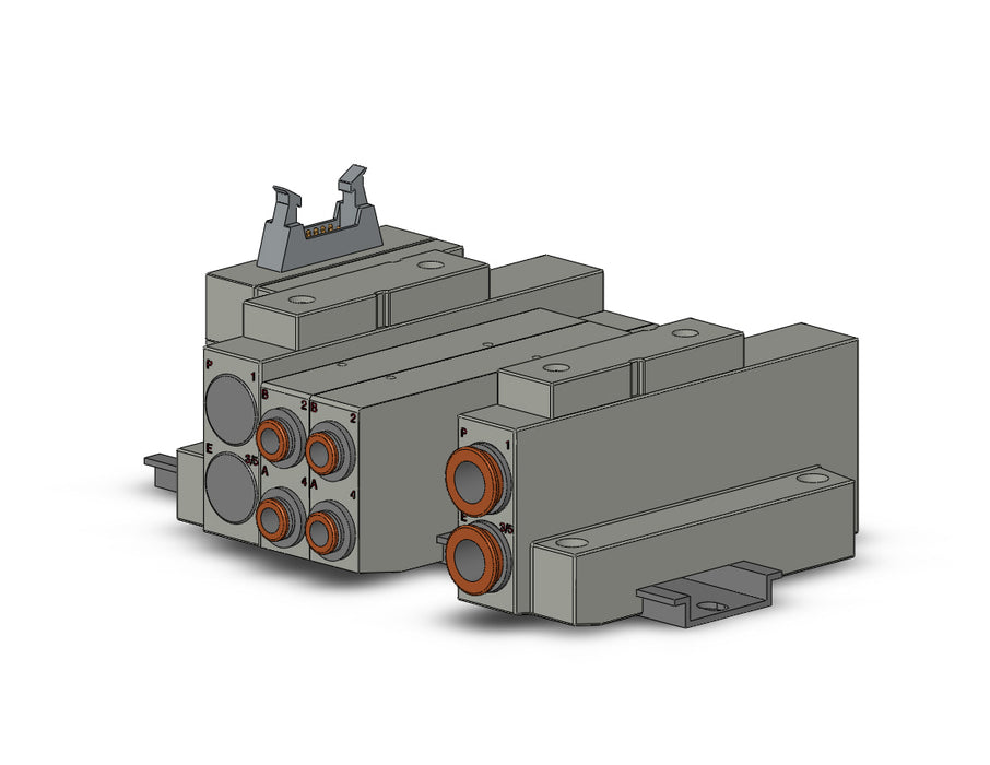 SS5V2-16PHD1-04U-C6 SS5V 04 Station Manifold, Cassette Base