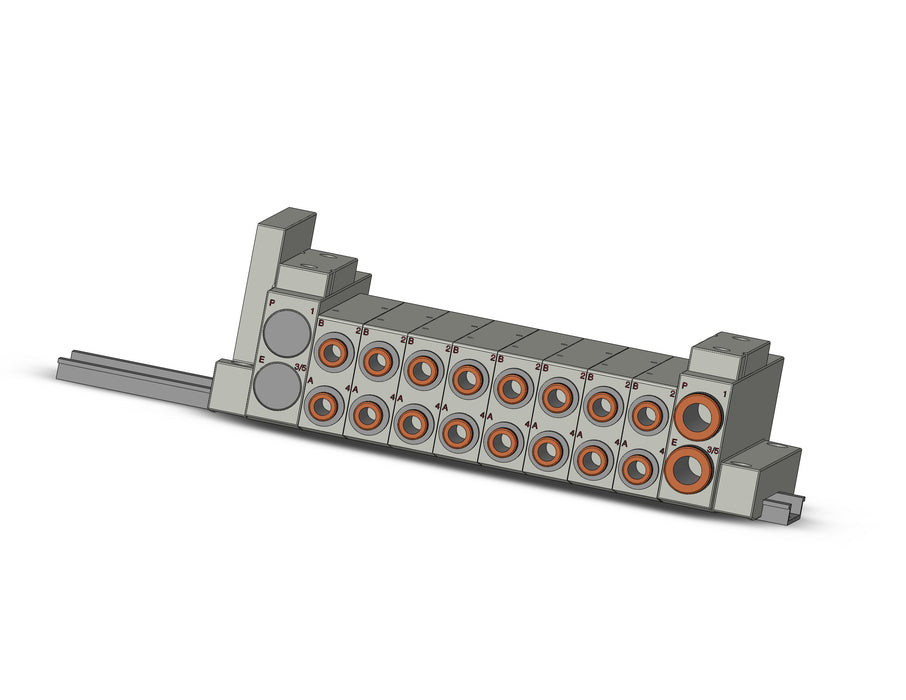 SS5V2-16S30D-08U-C6 SS5V 08 Station Manifold, Cassette Base