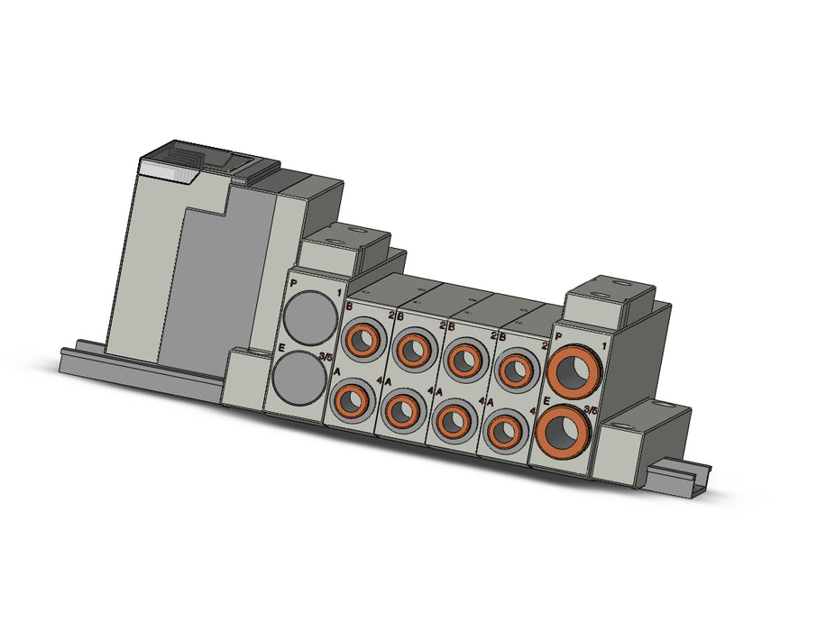 SS5V2-16S3QD-04U-N7 SS5V 04 Station Manifold, Cassette Base