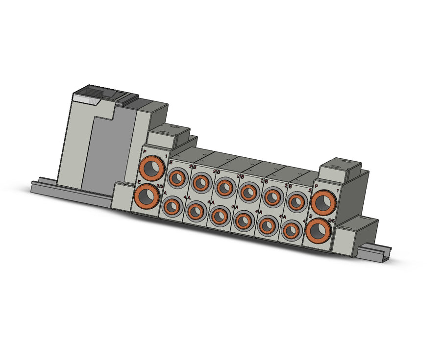 SS5V2-16S3QD-06B-N7 SS5V 06 Station Manifold, Cassette Base