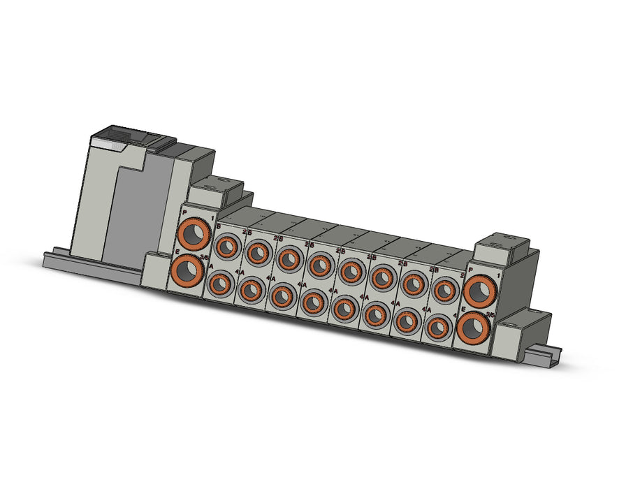 SS5V2-16S3QD-08B-N7 SS5V 08 Station Manifold, Cassette Base
