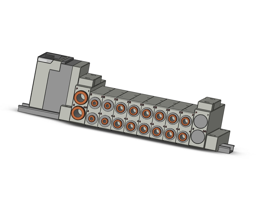 SS5V2-16S3QD-08D-N3 SS5V 08 Station Manifold, Cassette Base