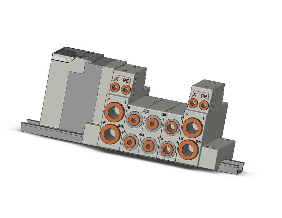 SS5V2-16S3VD-03BR-C4 SS5V 03 STATION MANIFOLD, CASSETTE BASE