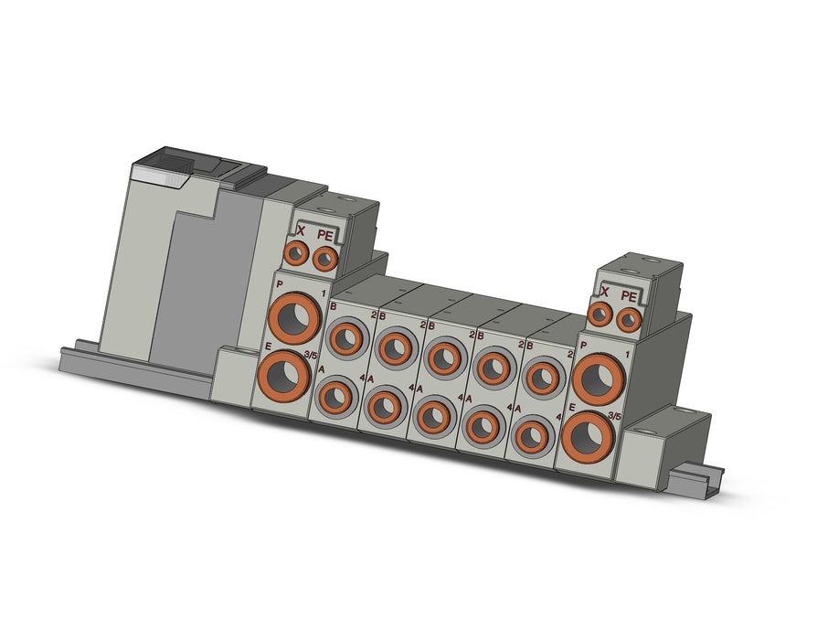 SS5V2-16S3VD-05BR-N7 SS5V 05 Station Manifold, Cassette Base
