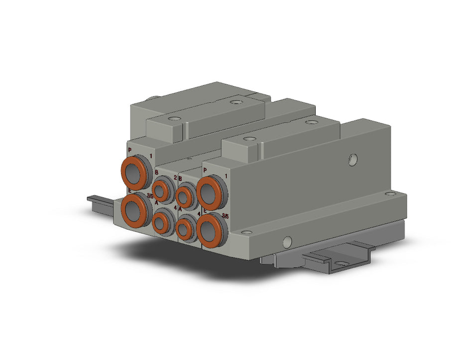 SS5V2-W10CD-02B-N7-D SS5V 02 Station Manifold, Tie-Rod Base
