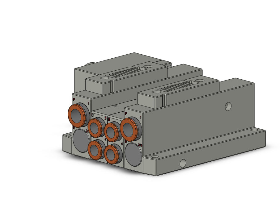 SS5V2-W10CD-02BS-C8 SS5V 02 Station Manifold, Tie-Rod Base