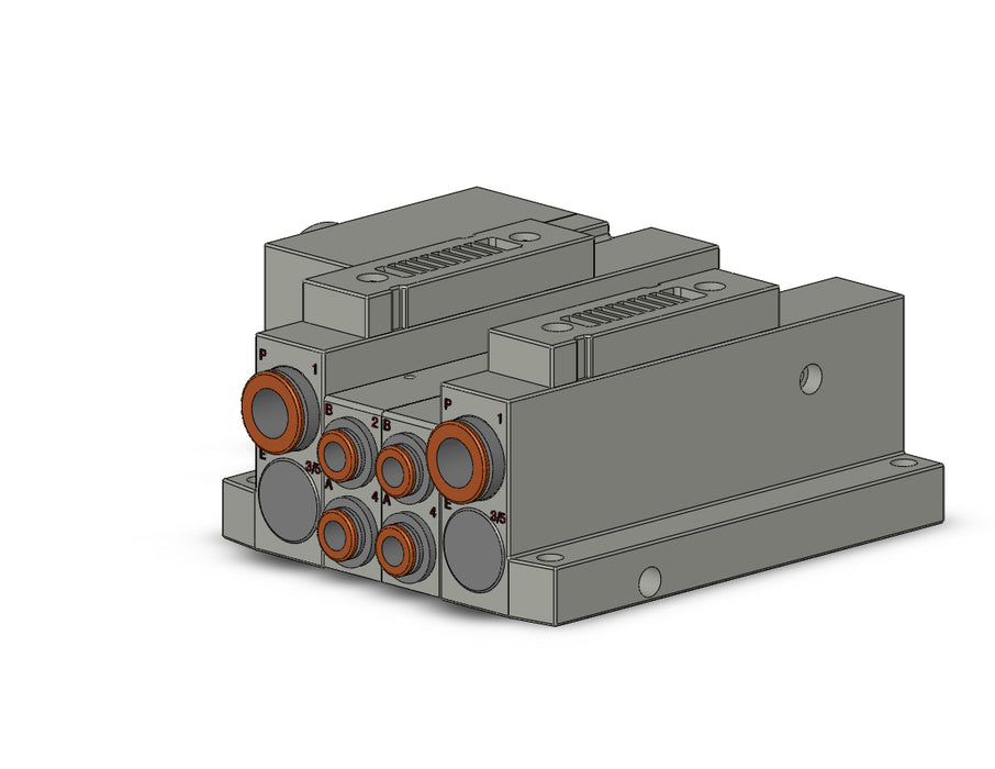 SS5V2-W10CD-02BS-N7 SS5V 02 Station Manifold, Tie-Rod Base